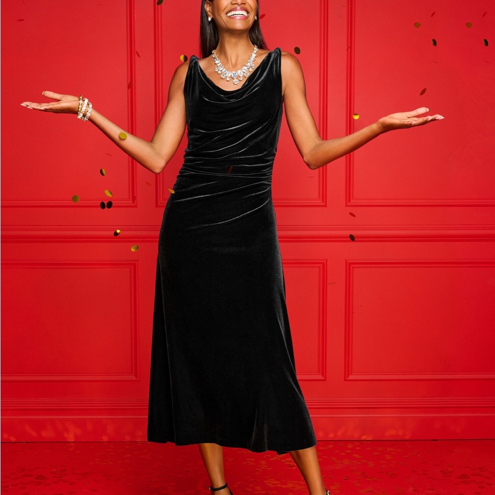 Talbots Gold Tone Crystal Statement Necklace | Co… - image 3